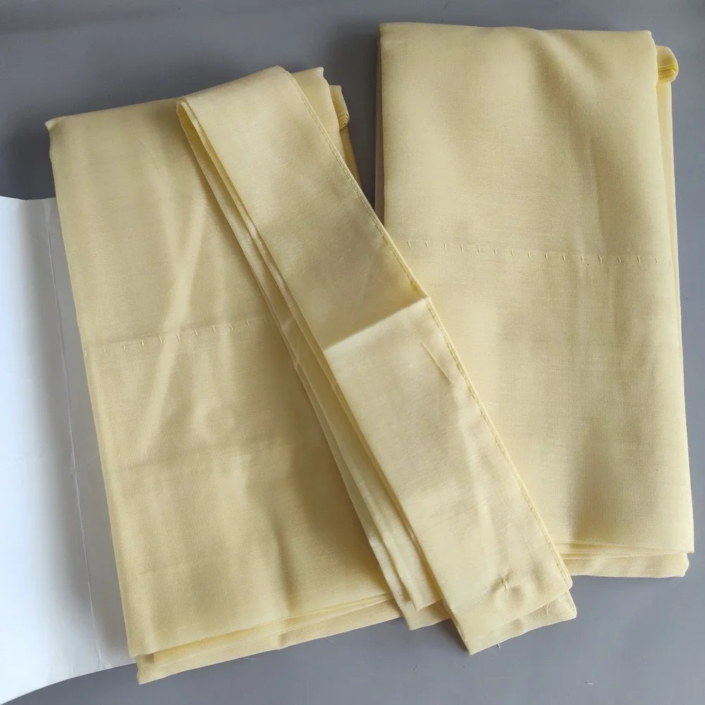 Sears Window Fashions Spindrift Pale Sunflower Vintage Pair Curtains Semi Sheer